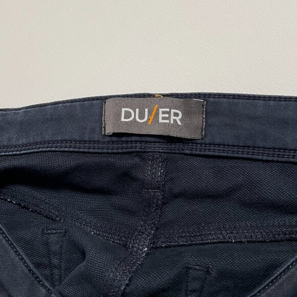 DU/ER N2X Slim Fit Pants Casual Stretch Chino Comfy Black Men's size 33x31 - Picture 3 of 8